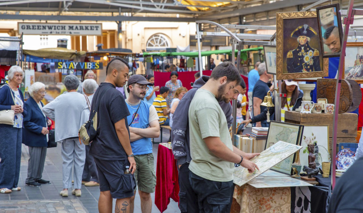 Father's Day Greenwich Market Shopping for Gifts